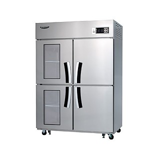 45박스업소용냉장고(글라스도어1/2냉동,냉장) LD-1143HRF-2G