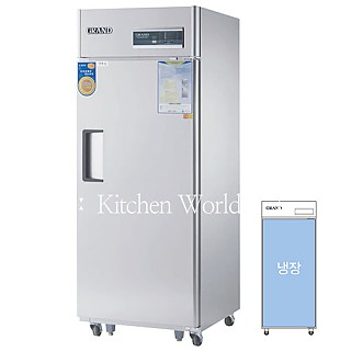 그랜드우성 고급형 30박스업소용냉장고(직냉식/올냉장/1도어) CWSM-740R(1D)