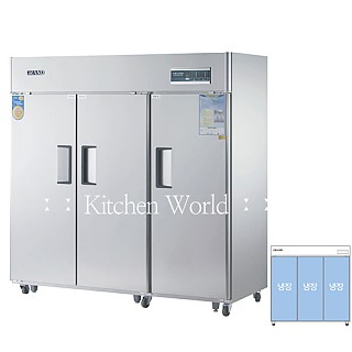 그랜드우성 고급형 65박스업소용냉장고(올냉장/3도어/직냉식) CWSM-1900DR(3D)