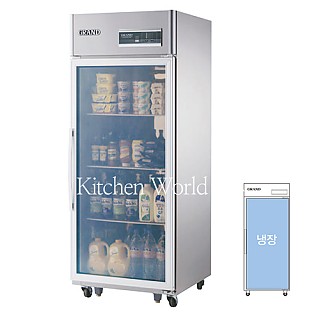그랜드우성 고급형 30박스업소용냉장고(올냉장/글라스도어/간냉식)업소용냉장고 WSFM-740R(1G)