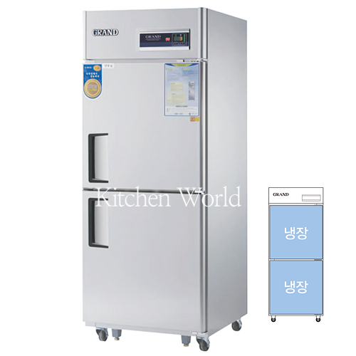 그랜드우성 고급형 30박스업소용냉장고(간냉식/올냉장) WSFM-740R