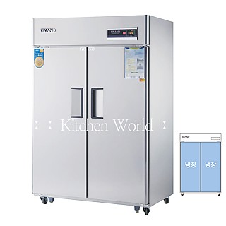 그랜드우성 고급형 45박스업소용냉장고(올냉장/2도어/간냉식) WSFM-1260DR(2D)
