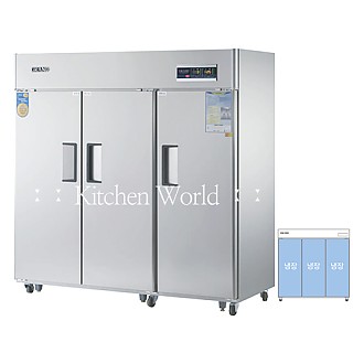 그랜드우성 고급형 65박스업소용냉장고(올냉장/3도어/간냉식) WSFM-1900DR(3D)