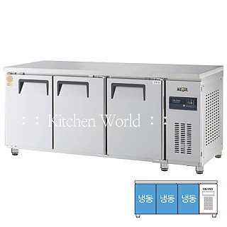 그랜드우성 고급형 보냉테이블냉동고(1800/6자/냉동/간냉식) GWFM-180FT(3D)