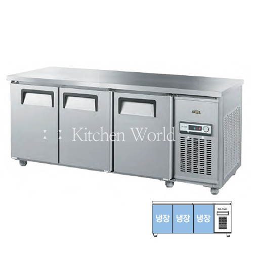 그랜드우성 보급형 보냉테이블냉장고(1800/6자/냉장/직냉식) GWS-180RT(3D)/업소용냉장고