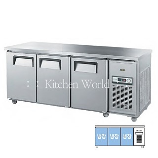 그랜드우성 보급형 보냉테이블냉장고(1800/6자/냉장/직냉식) GWS-180RT(3D)/업소용냉장고