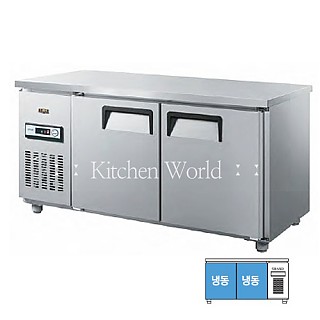 그랜드우성 보급형 테이블냉동고(1500/5자/냉동/직냉식) GWS-150FT