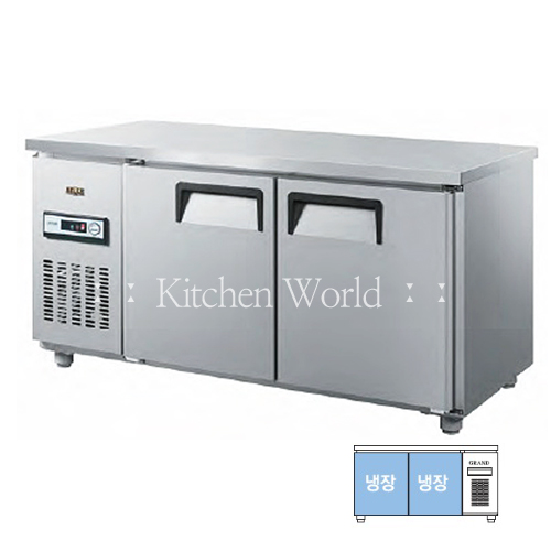 그랜드우성 보급형 보냉테이블냉장고(1500/5자/냉장/직냉식) GWS-150RT/업소용냉장고